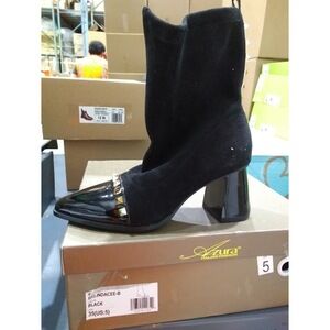 Azura Women's Belindacee Bootie Black Suede 5